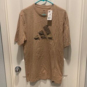Adidas Men's Tan Graphic Tee NWT